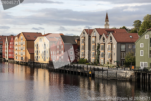 Image of Wooden houses in Trondheim