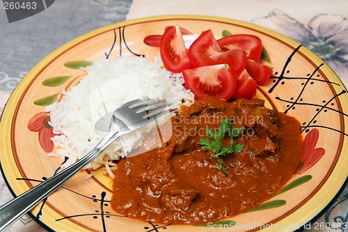 Image of Madras butter beef curry meal