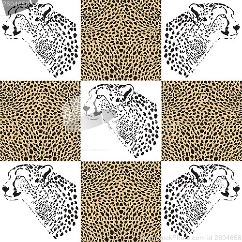 Image of Cheetah patterns for textiles and wallpaper