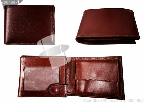 Image of Brown leather wallet