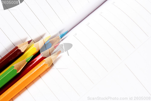 Image of Color pencil and agenda