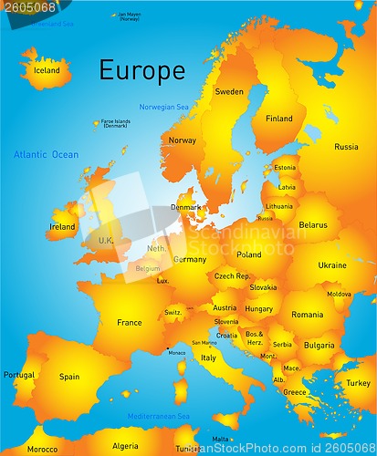 Image of Map of europe