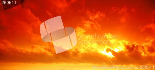 Image of Red sky