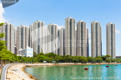 Image of Crowded building in Hong Kong