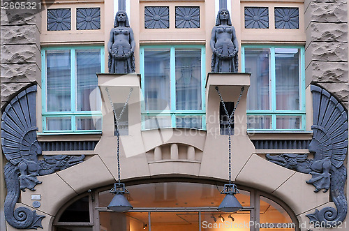 Image of Fragment of Dragon Gallery in Tallinn