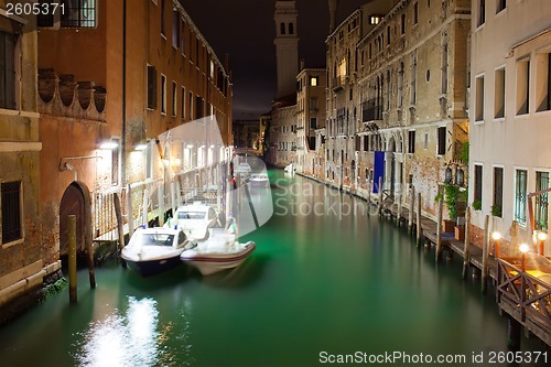 Image of Venice at night