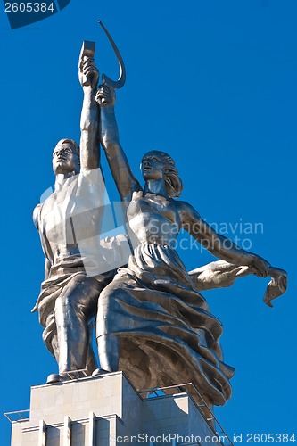 Image of Worker and Kolkhoz Woman