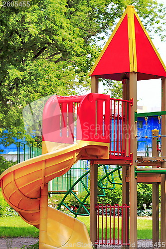 Image of city children's Playground in the Park