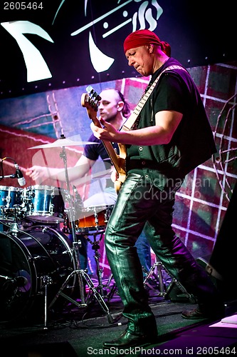 Image of musician plays a guitar