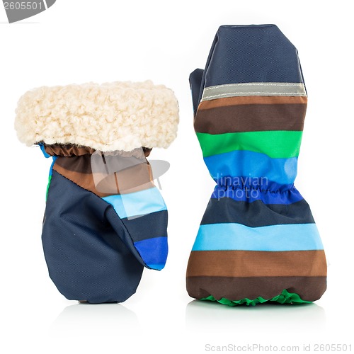 Image of Children's autumn-winter mittens