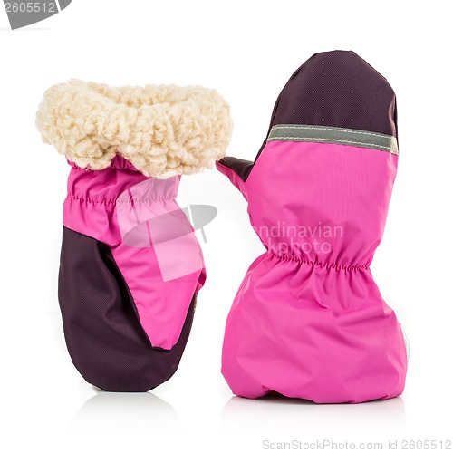 Image of Children's autumn-winter mittens