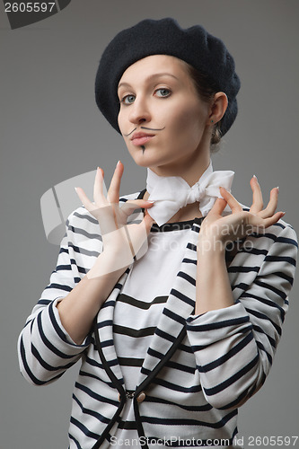 Image of french style portrait of young woman