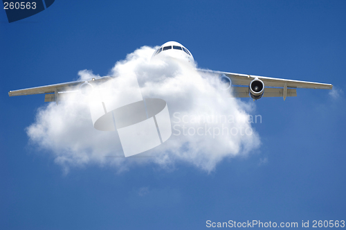 Image of Plane and cloud