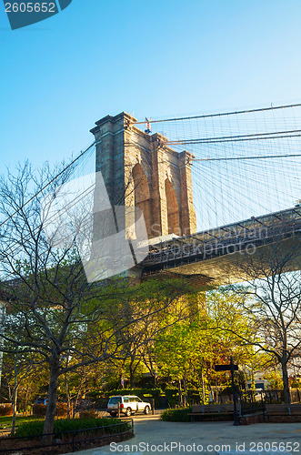 Image of Brooklyn bridge in New York City