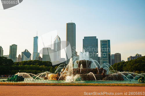 Image of Chicago downtown cityscape