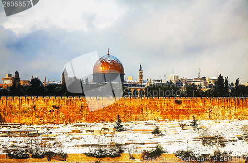 Image of Overview of Old City in Jerusalem, Israel