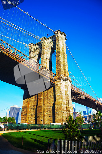 Image of Brooklyn bridge in New York City