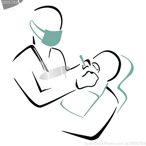 Image of Dentist at work