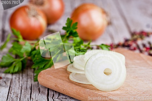 Image of fresh onions and parsley