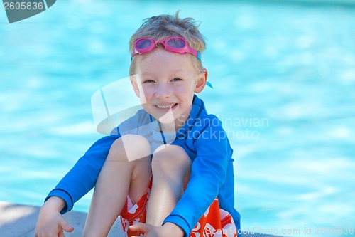 Image of boy by the pool