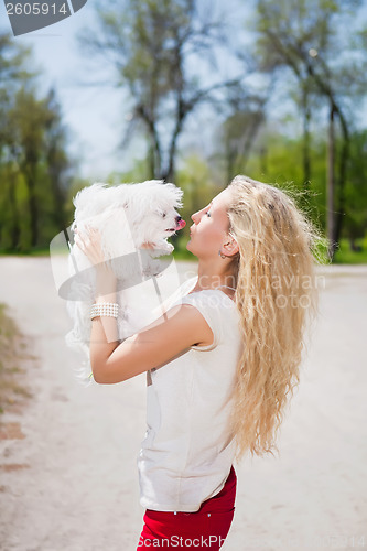 Image of Curly blond woman