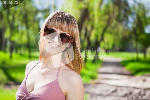 Image of Portrait of blond woman