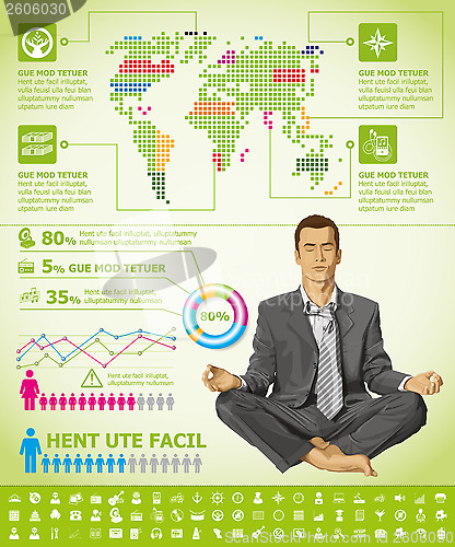 Image of Infographics With Earth Map