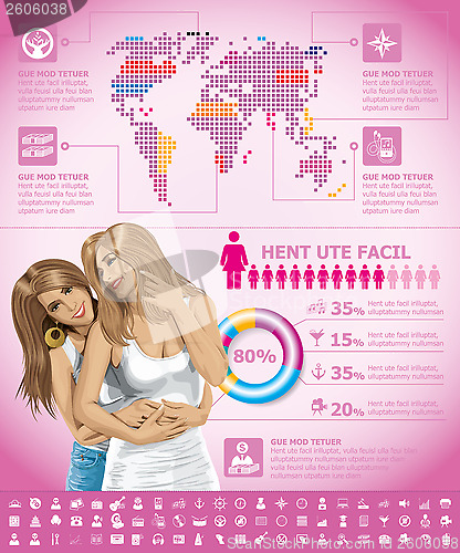 Image of Infographics With Gay Couple