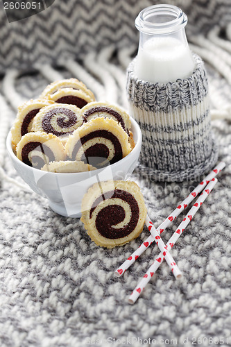 Image of black and white cookies