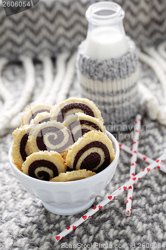 Image of black and white cookies