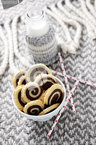 Image of black and white cookies