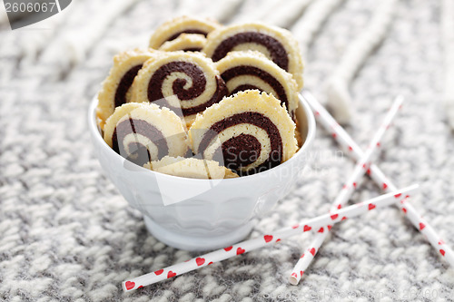 Image of black and white cookies