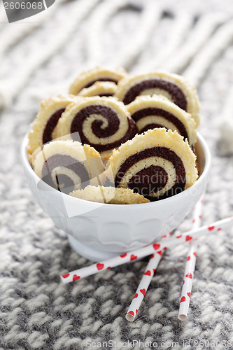 Image of black and white cookies