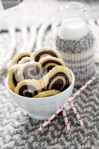 Image of black and white cookies