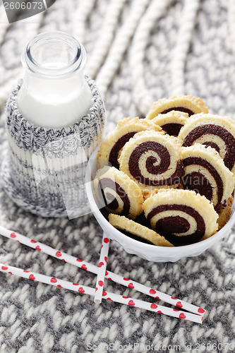 Image of black and white cookies