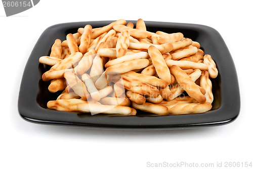 Image of cookies on a black plate