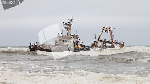 Image of Zeila Shipwreck stranded on 25th August 2008 in Namibia