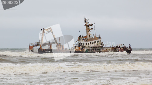 Image of Zeila Shipwreck stranded on 25th August 2008 in Namibia