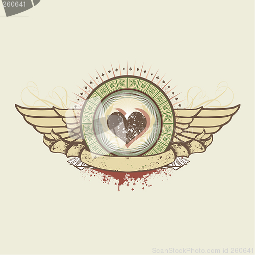 Image of  hearts suit emblem