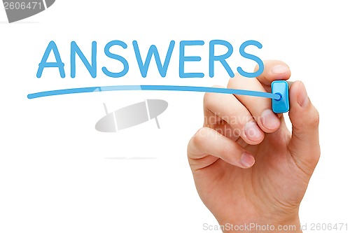 Image of Answers Blue Marker