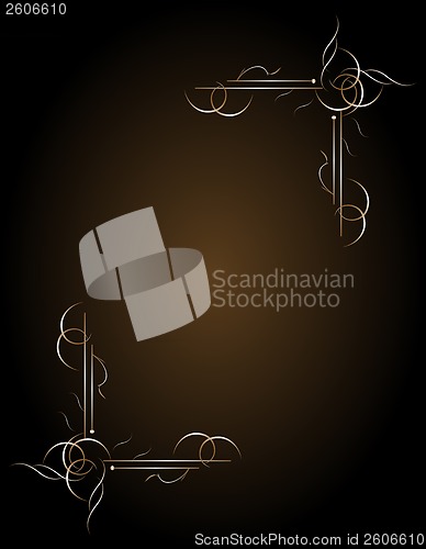 Image of llustration the luxury gold pattern ornament