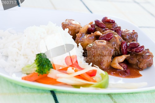 Image of Oxtail Stew with Rice and Vegetables