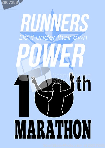 Image of 10th Marathon Race Poster 