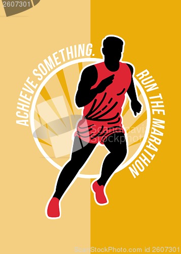 Image of Marathon Achieve Something Poster Retro