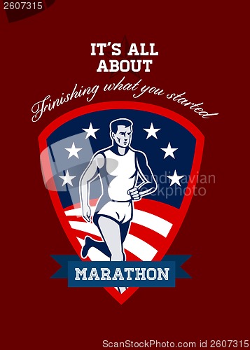 Image of Marathon Runner Finish What You Start Poster