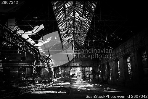 Image of Large industrial hall of a repair station