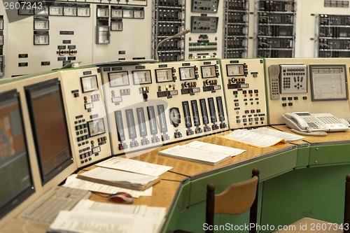 Image of Control panel of a power plant