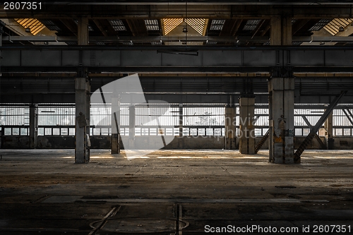 Image of Large industrial hall of a repair station