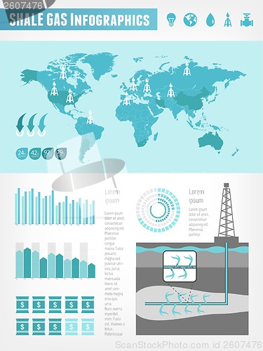 Image of Shale Gas Infographic Template