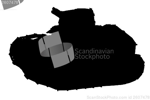 Image of Silhouette of tank
